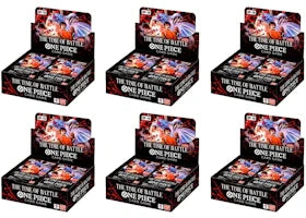 2026 Bandai One Piece The Time Of Battle (OP-16) Booster Box 6x Lot