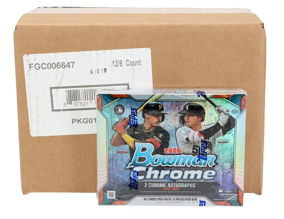 2026 Bowman Chrome Baseball Hobby 12-Box Case (Presell)