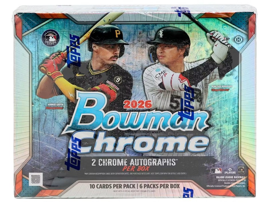 2026 Bowman Chrome Baseball Hobby 12-Box Case (Presell)