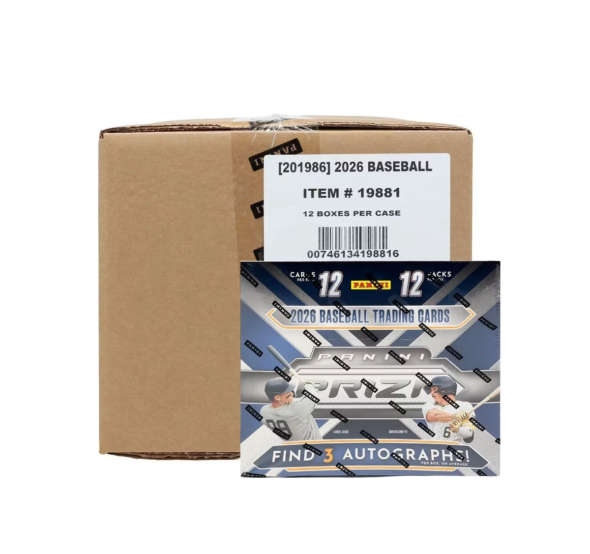 2026 Panini Prizm Baseball Hobby 12 Box Case