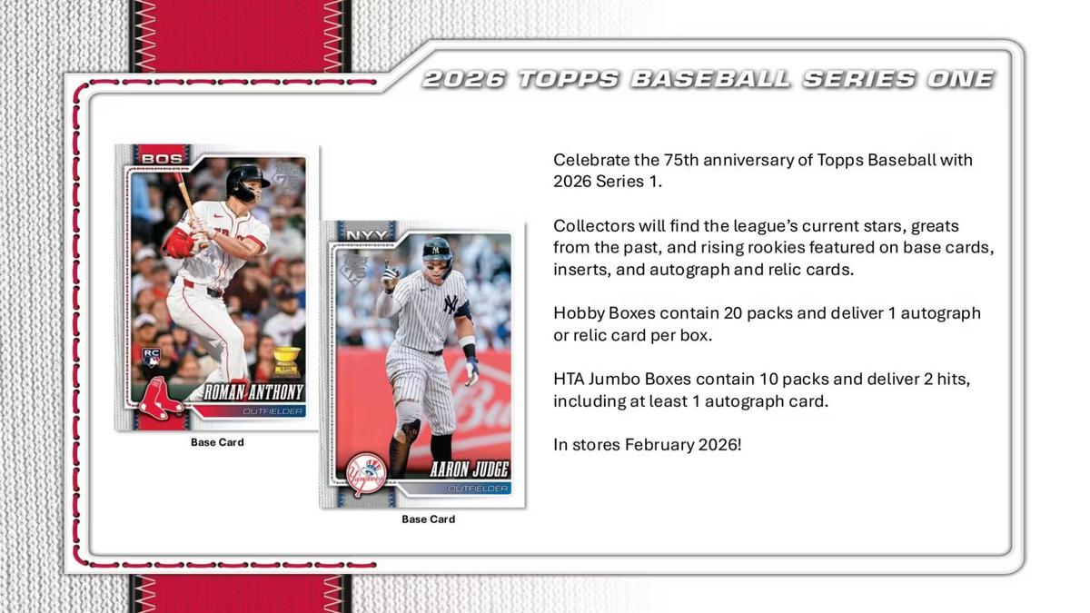 2026 Topps Series 1 Baseball Jumbo Box