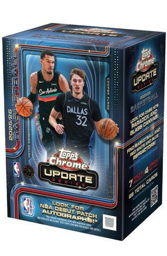 2025-26 TOPPS CHROME UPDATE BASKETBALL VALUE BLASTER BOX